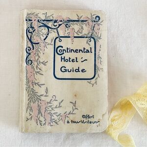 Antique French Pocket Hotel Guide Art Deco Advertising